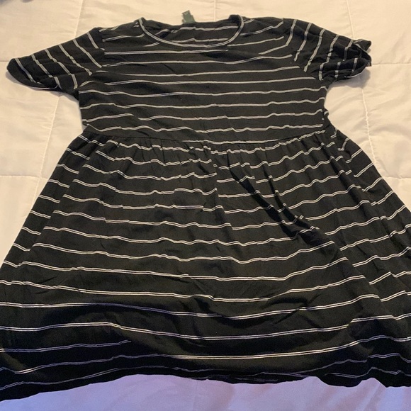 wild fable Dresses Black And White Stripped Wild Fable Baby Doll